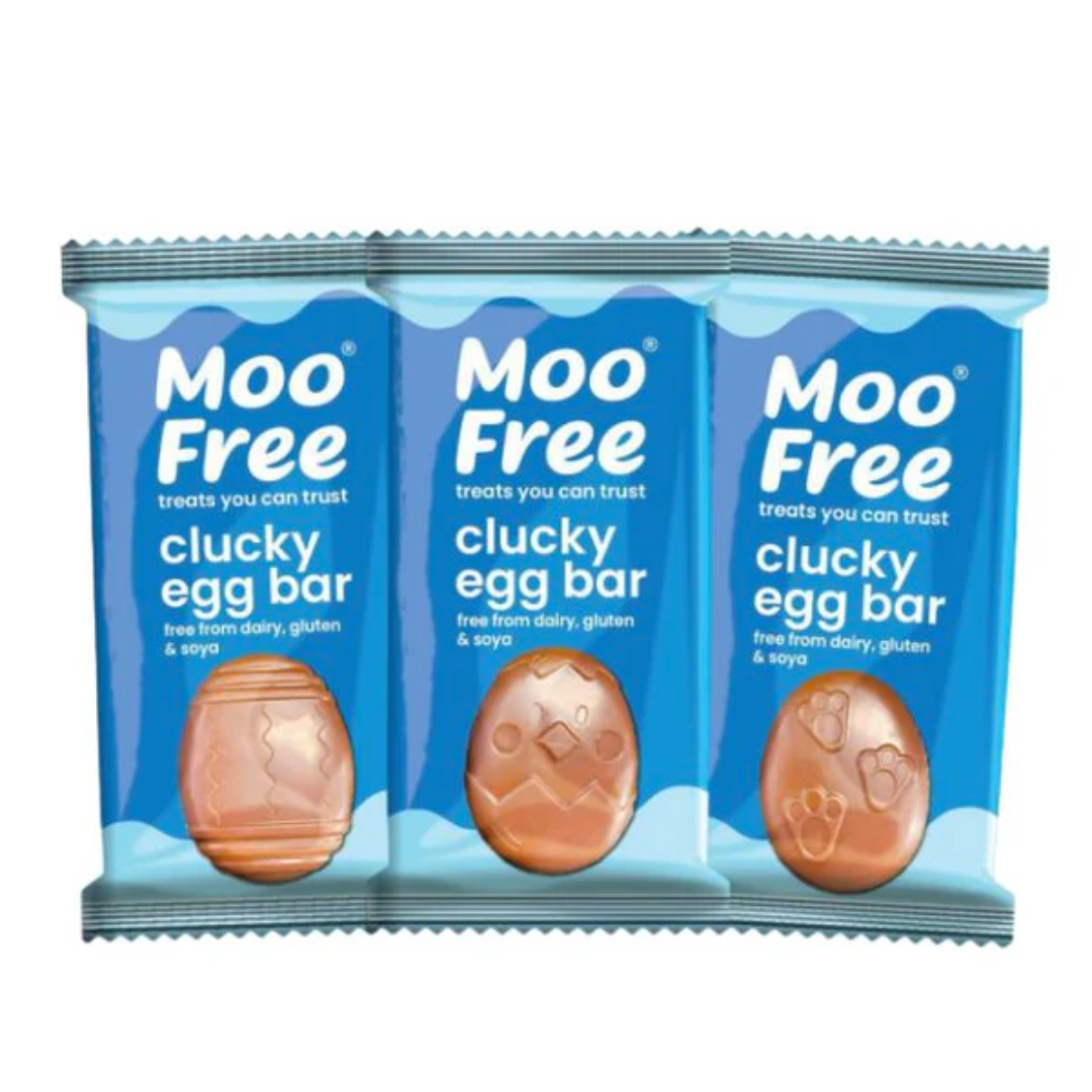 Moo Free Easter Clucky Egg Shaped Bar 15g - LIMITED STOCK