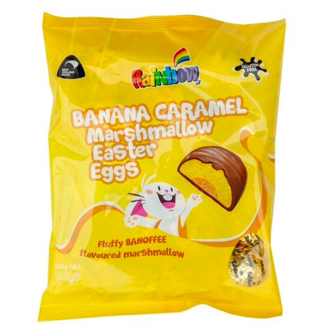 Rainbow Banana Caramel Easter Eggs 320g