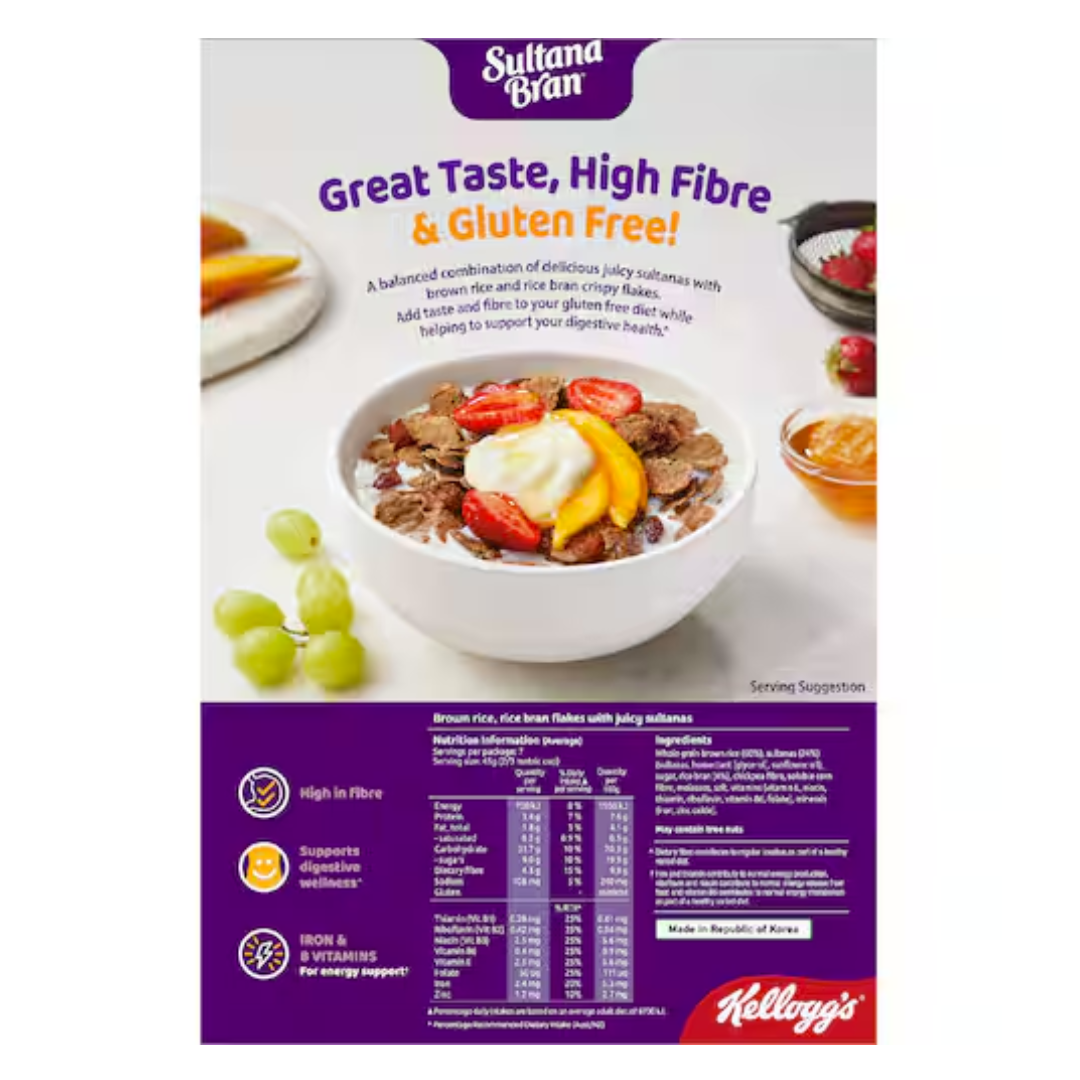 Kelloggs Sultana Bran Gluten Free 350g