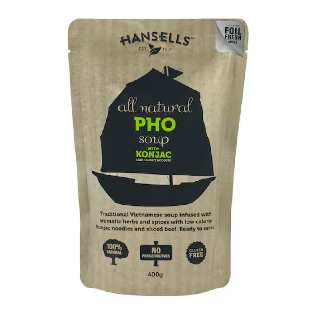 Hansells All Natural Soup Pho With Konjac Pouch 400g