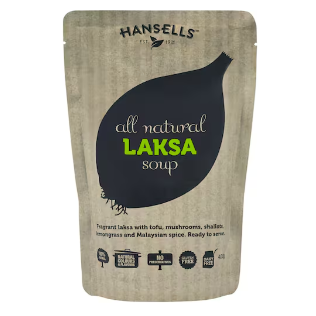 Hansells All Natural Soup Laksa Pouch 400g