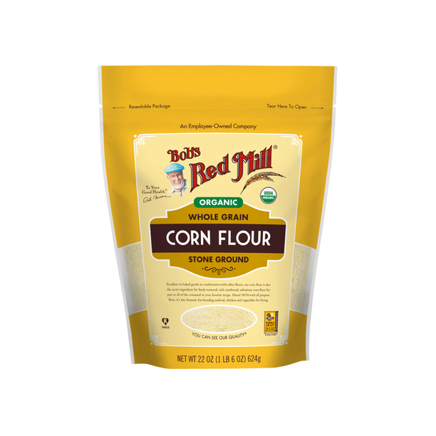 Bob's Red Mill Organic Corn Flour 624g - Bulk Buy Discount Available