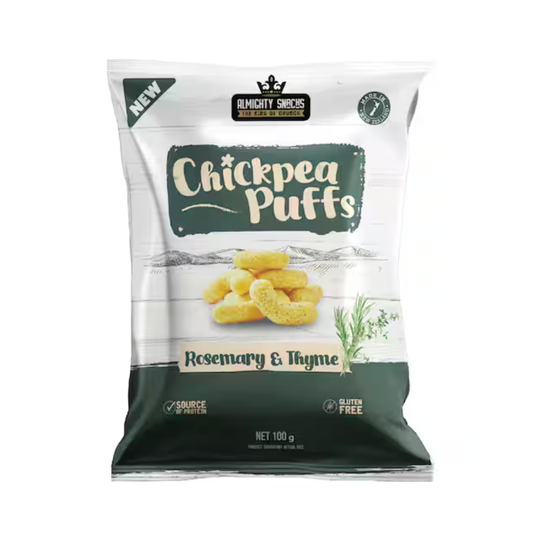 Chickpea Puffs Rosemary & Thyme 100g