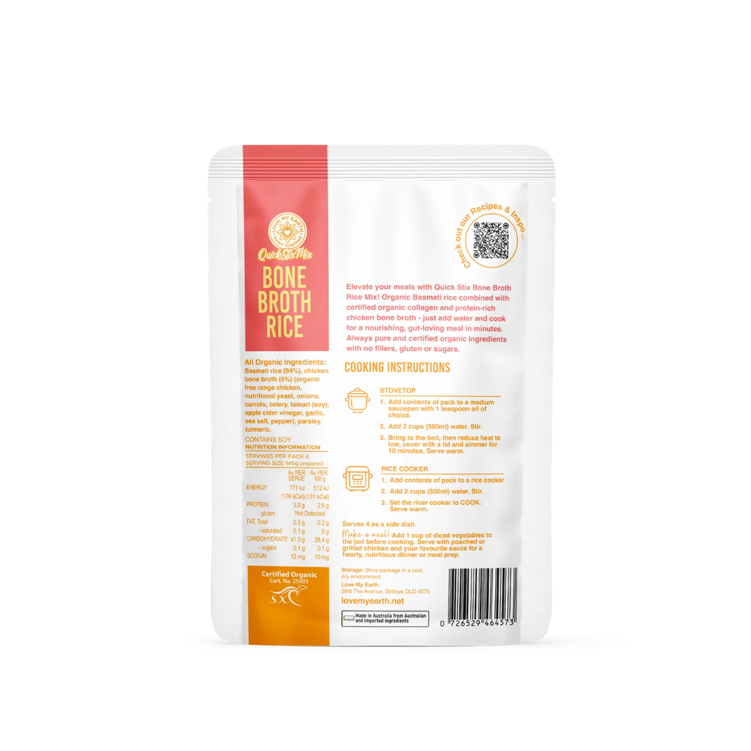 Quick Stick Mix Bone Broth Rice - Chicken 200g