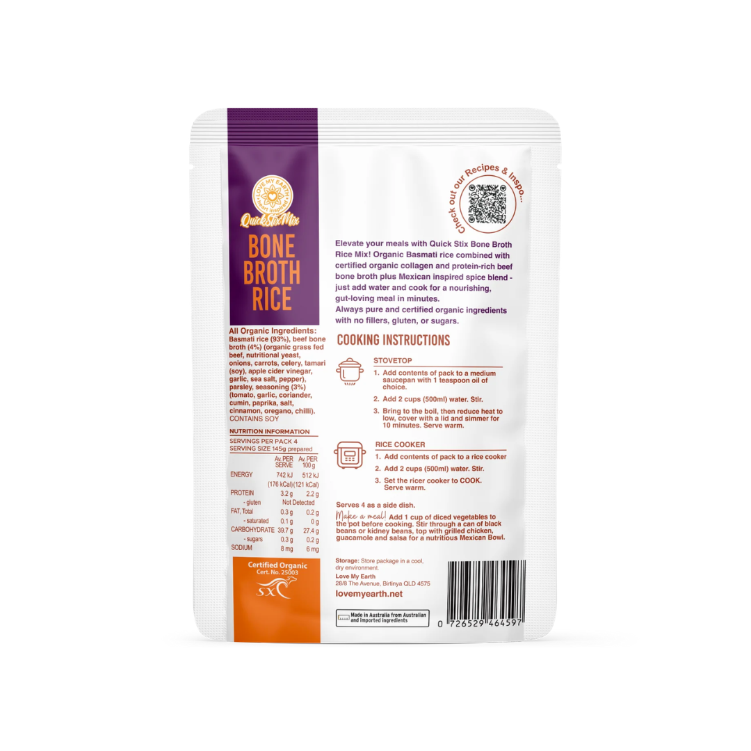 Quick Stick Mix Bone Broth Rice - Mexican 200g