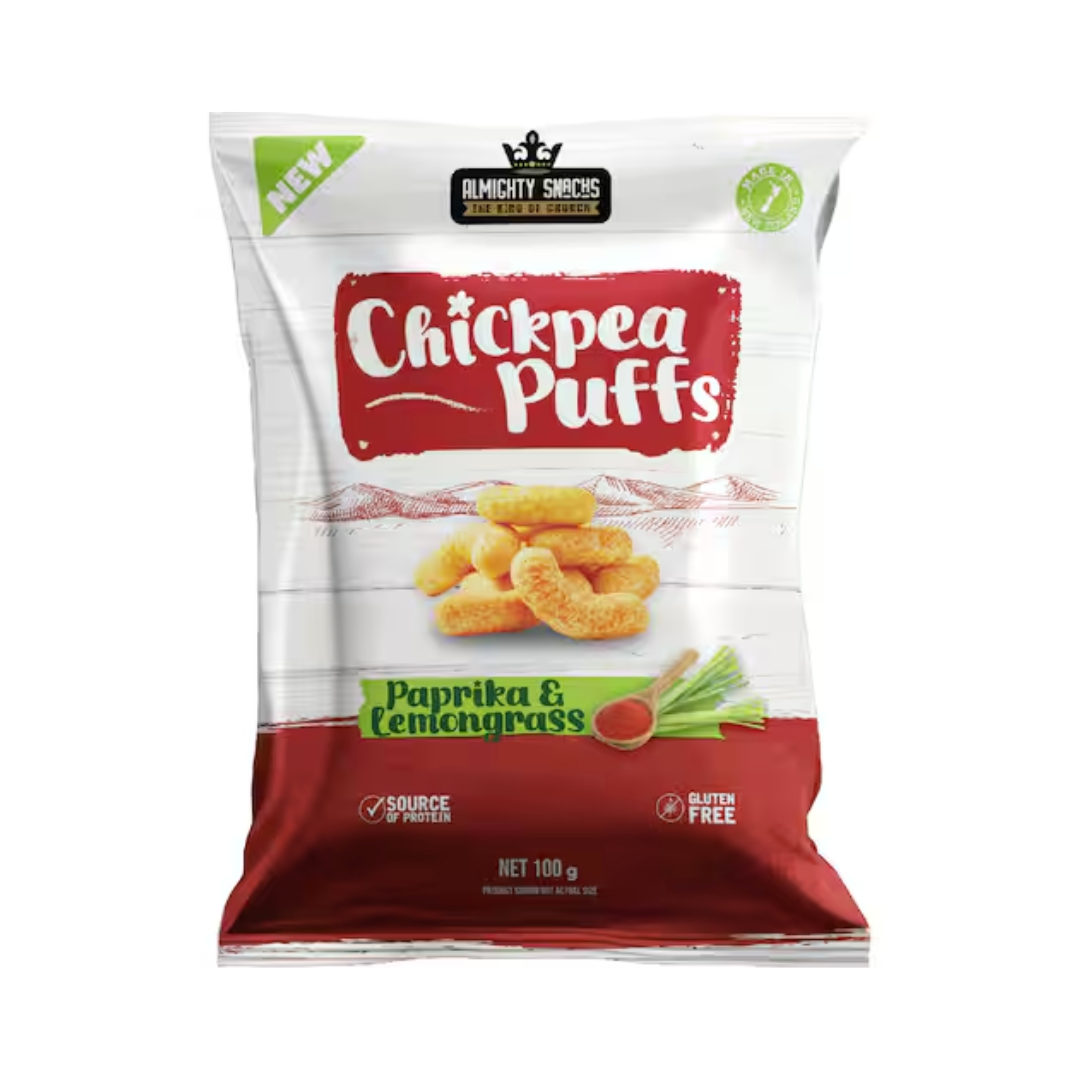 Chickpea Puffs Paprika & Lemongrass 100g