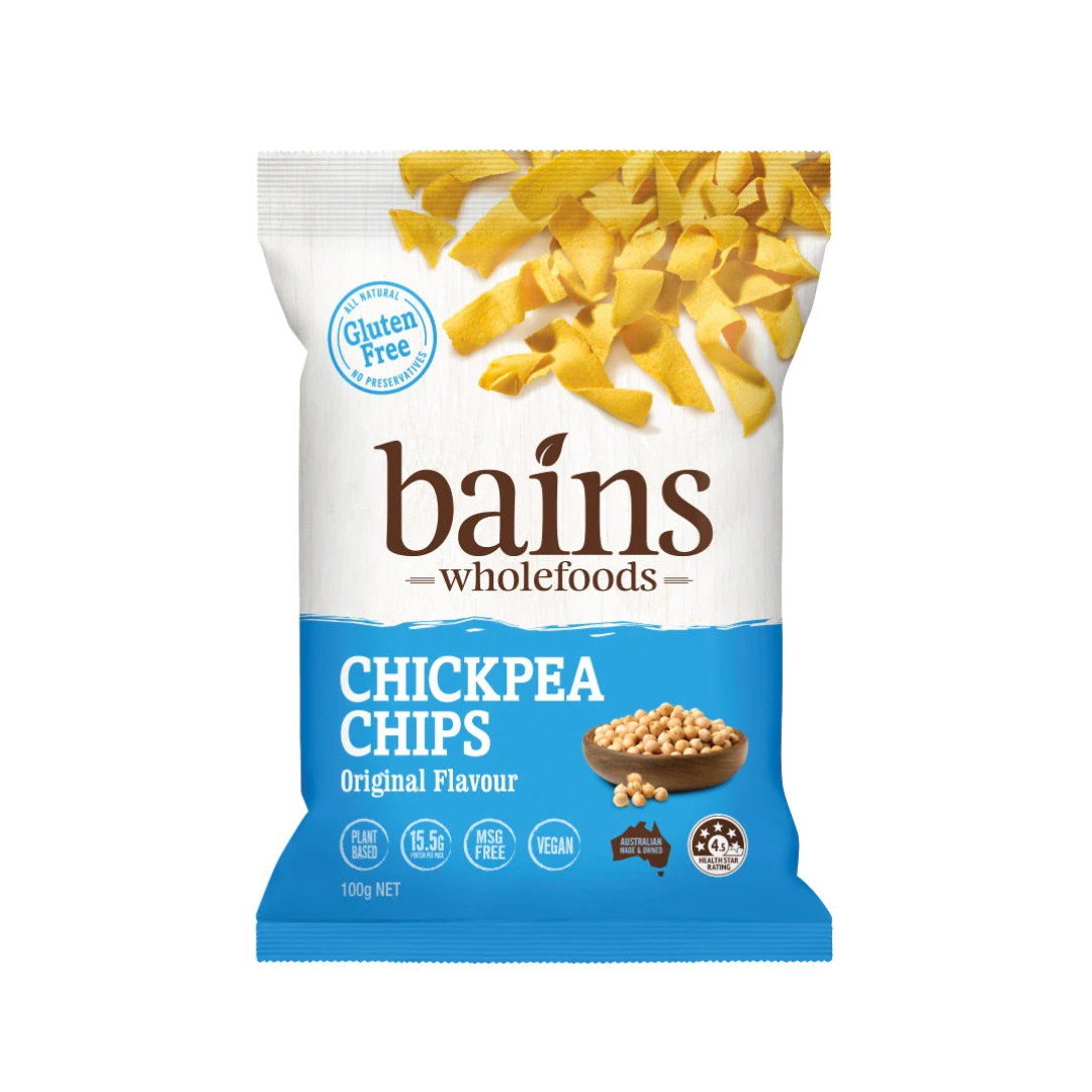 Bains Chickpea Chips Original Flavour 100g