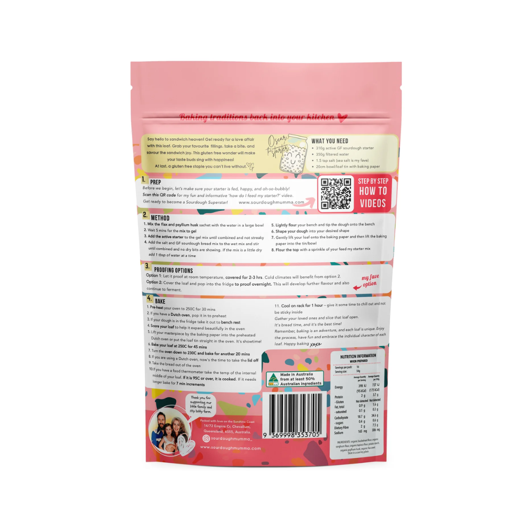 Sourdough Mumma's Gluten Free Organic Sourdough Bread Mix 315g