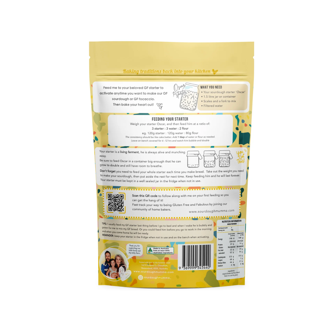 Sourdough Mumma's Gluten Free Organic Feed My Starter Mix 500G