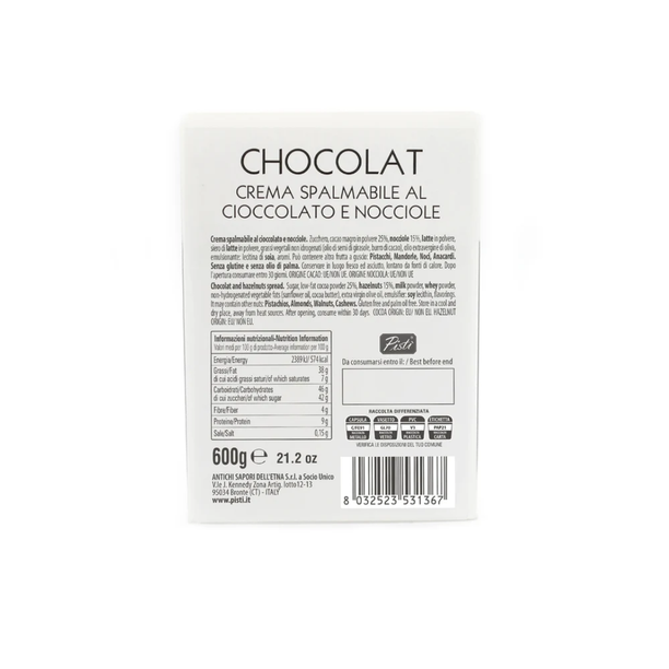 Pisti Spreadable Chocolate & Hazelnut Cream Spread 600g