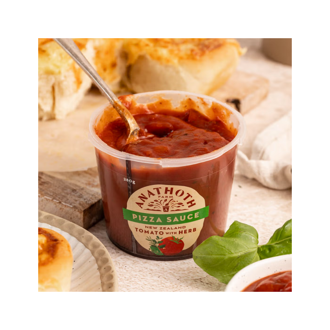 Anathoth Pizza Sauce NZ Tomato with Herbs 280g