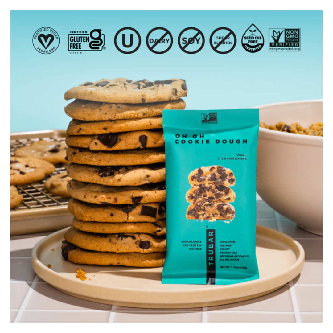 Trubar Oh Oh Cookie Dough - Plant Based Protein Bar 50g