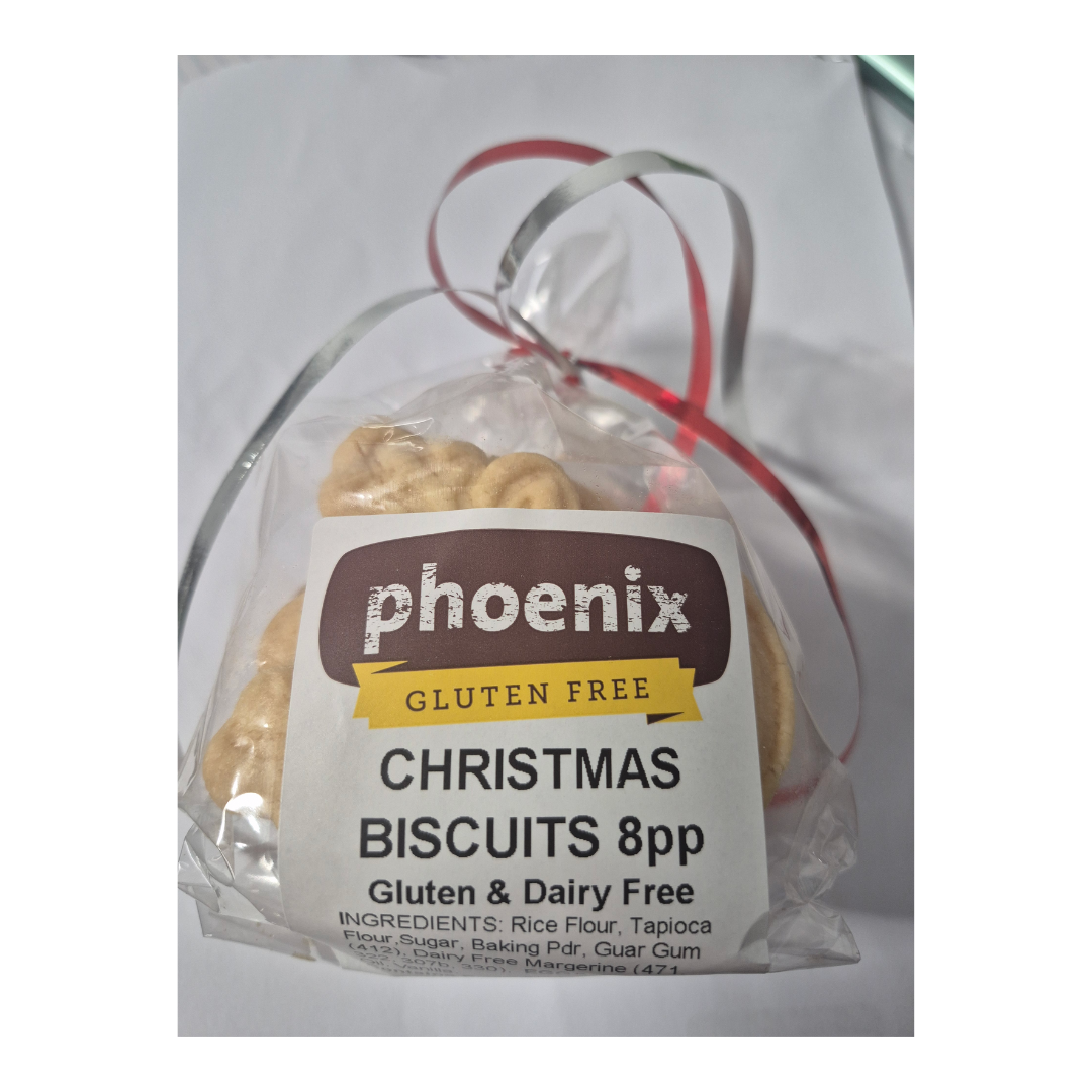 Phoenix Bakery Christmas Mini Buscuits 8pk (no icing)