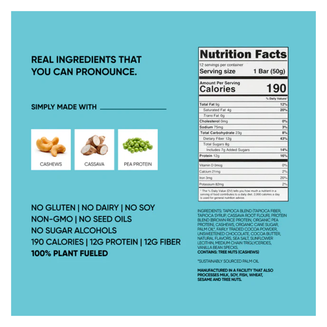 Trubar Oh Oh Cookie Dough - Plant Based Protein Bar 50g