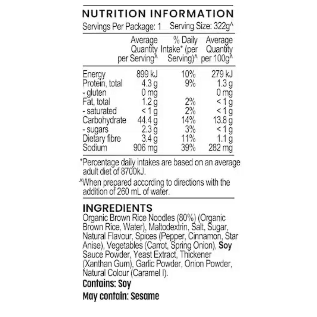 Sunrice Yum Instant Rice Noodles Cup - Asian Style Beef 62g