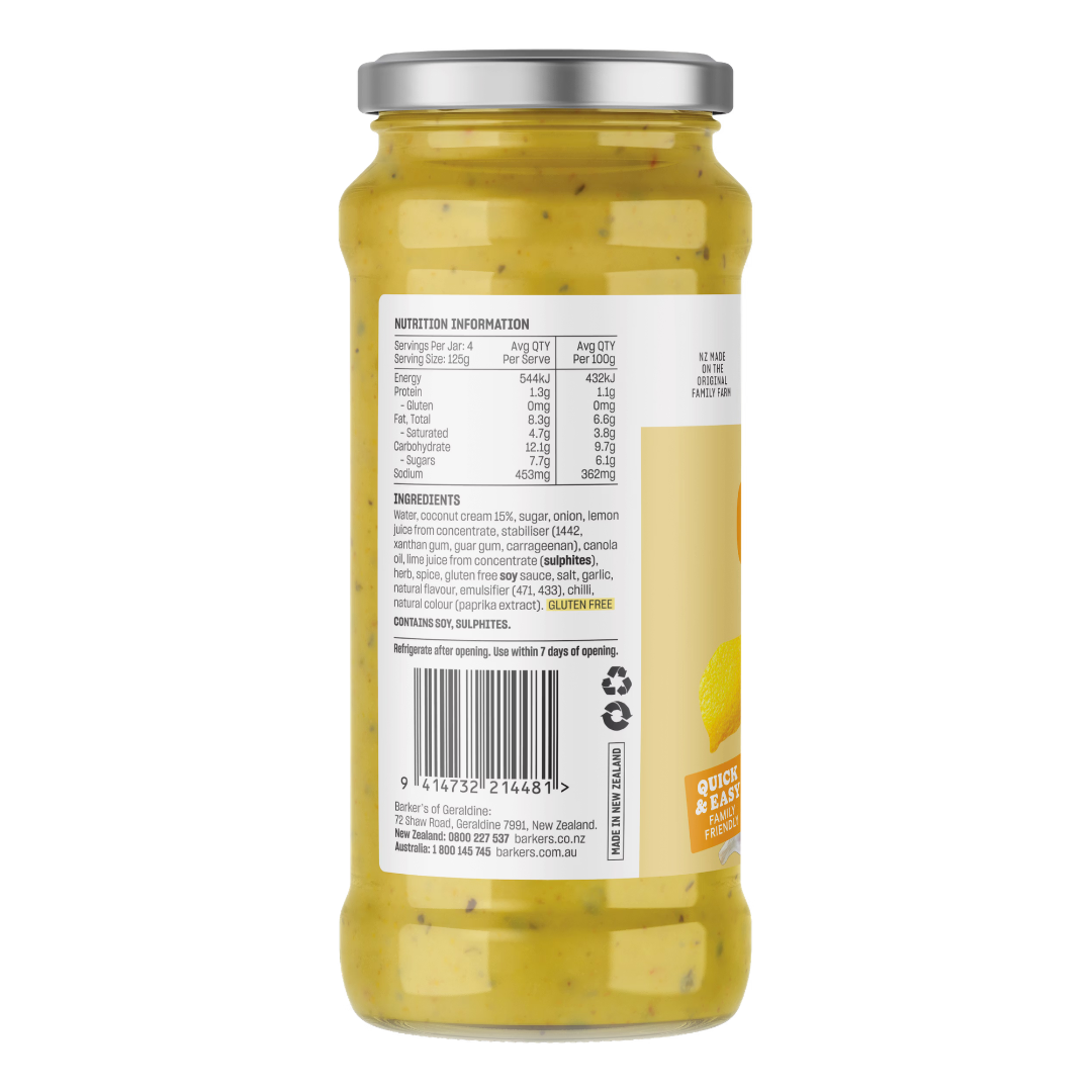 Barkers Curry Coconut 500g