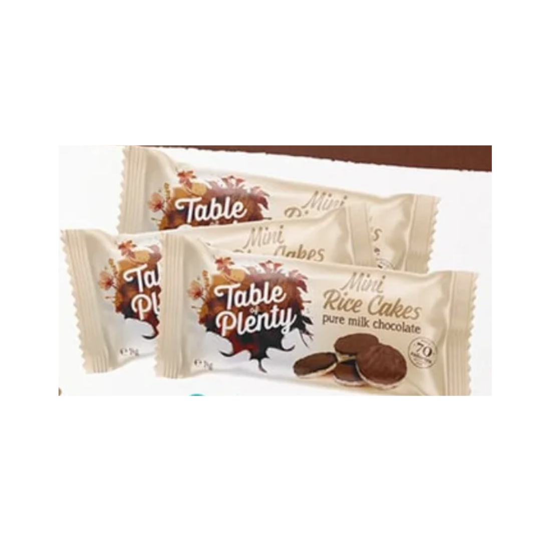 Table of Plenty Milk Choc Topped Mini Rice Cakes 14g Snack Pack