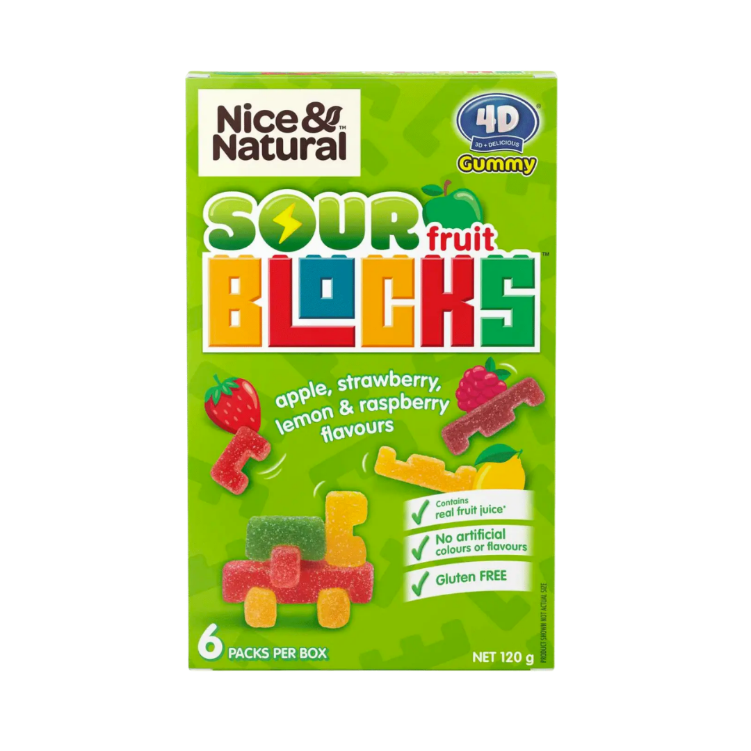 Nice & Natural Sour Blocks 120g