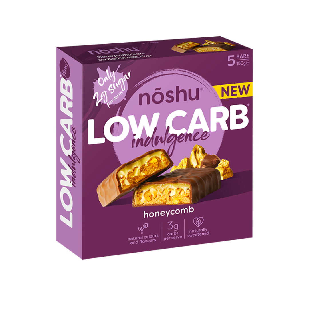 Noshu Protein Bars Low Carb Honeycomb 5 pack 150g