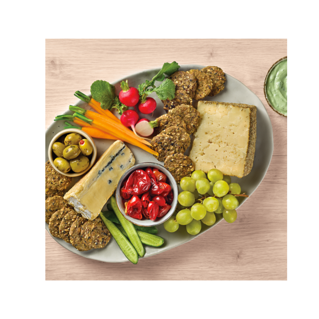 Olina's Brown Seeded Crackers Herb & Garlic 80g