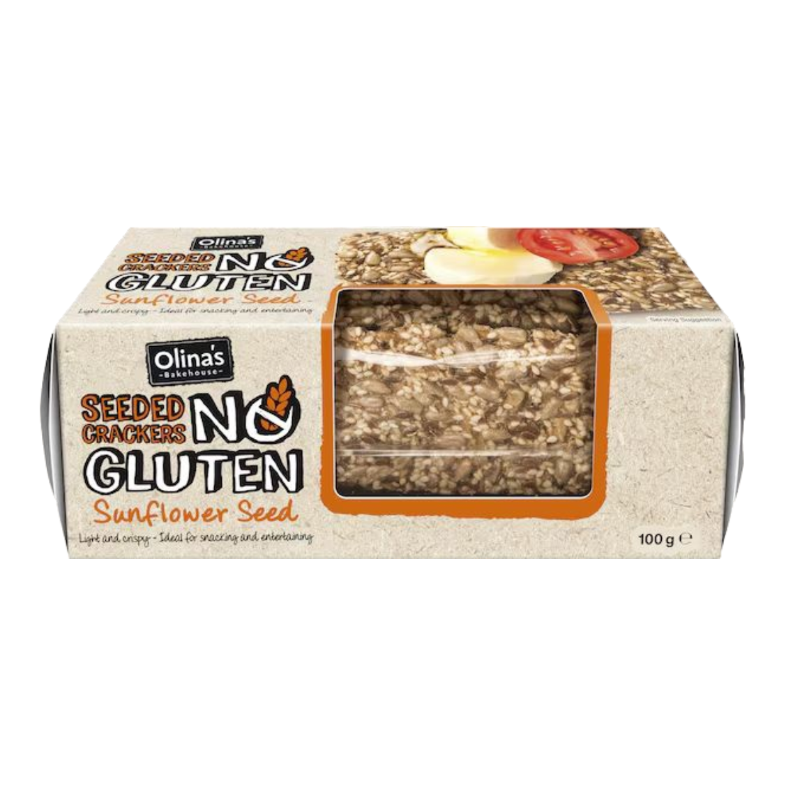 Olinas No Gluten Sunflower Seed Crackers 100g