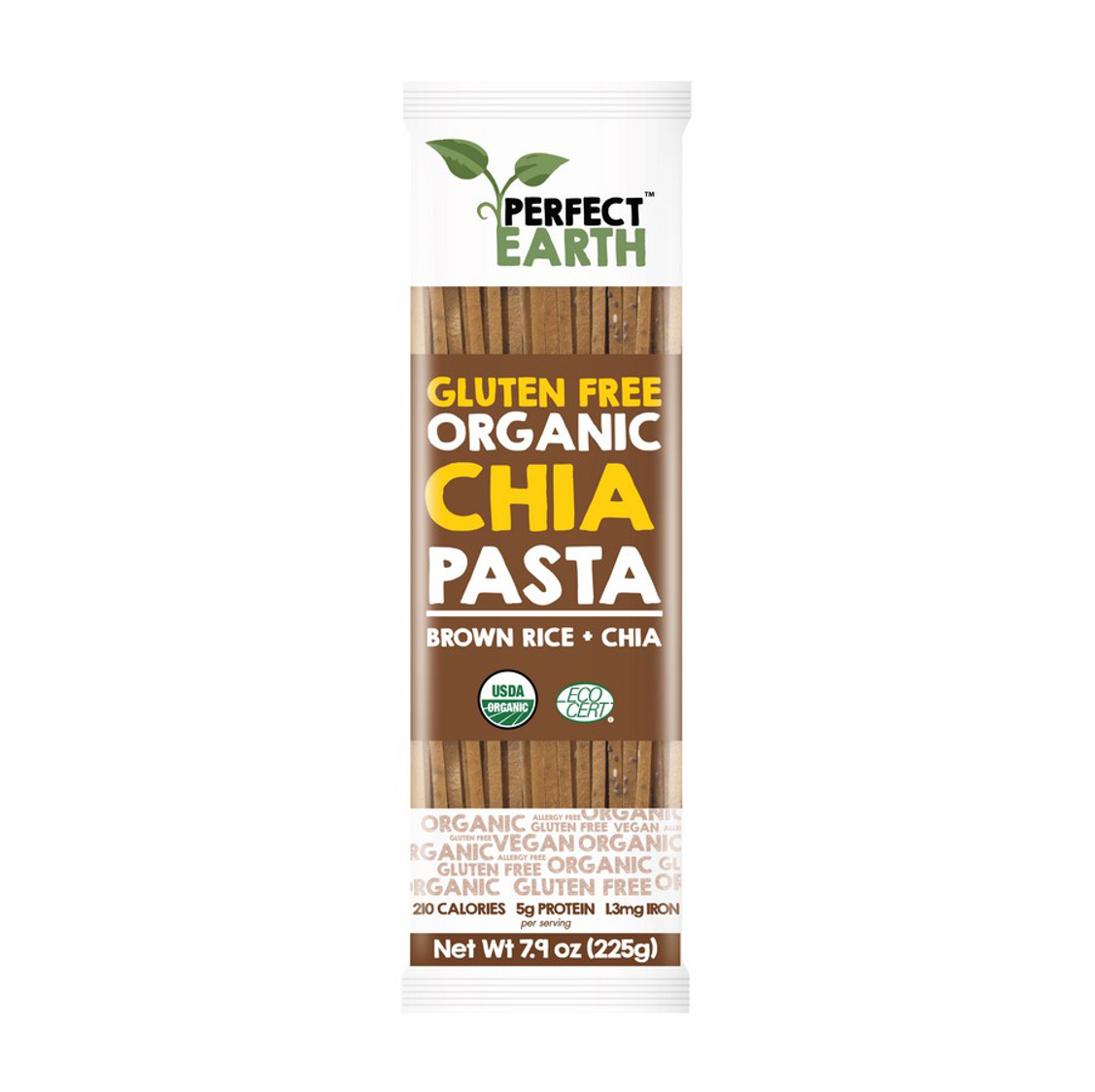 Perfect Earth Organic Rice & Chia Pasta - Brown Rice & Chia 225g