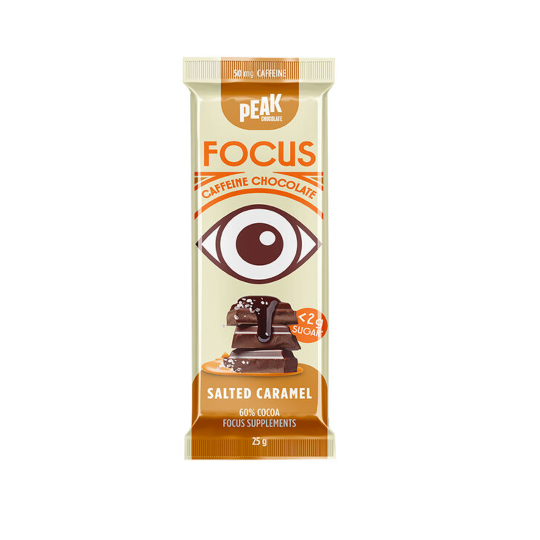 Peak Energy Chocolate Bar - Salted Caramel 25g