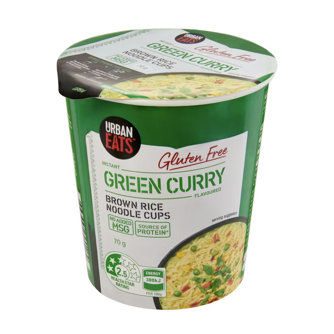 Urban Eats Brown Rice Noodle Cup Green Curry 70g