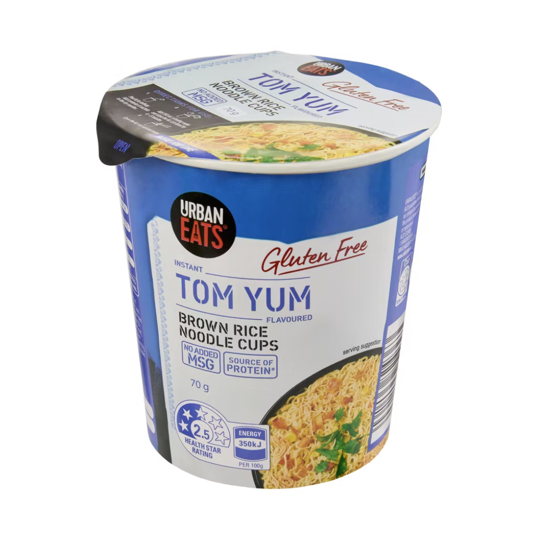 Urban Eats Brown Rice Noodle Cup Tom Yum 70g