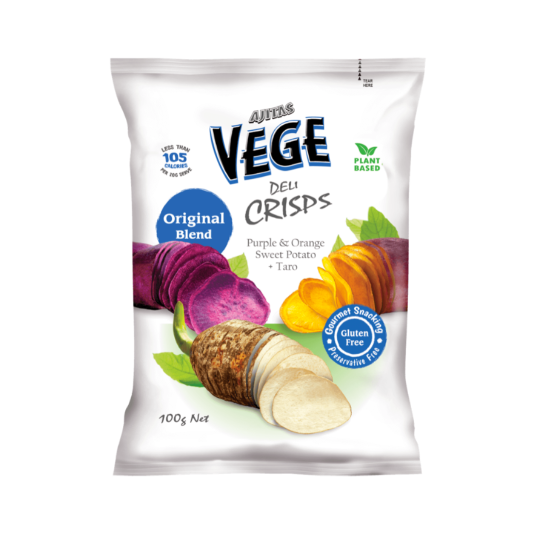 Vege Deli Crisps Purple & Orange Sweet Potato & Taro 100g