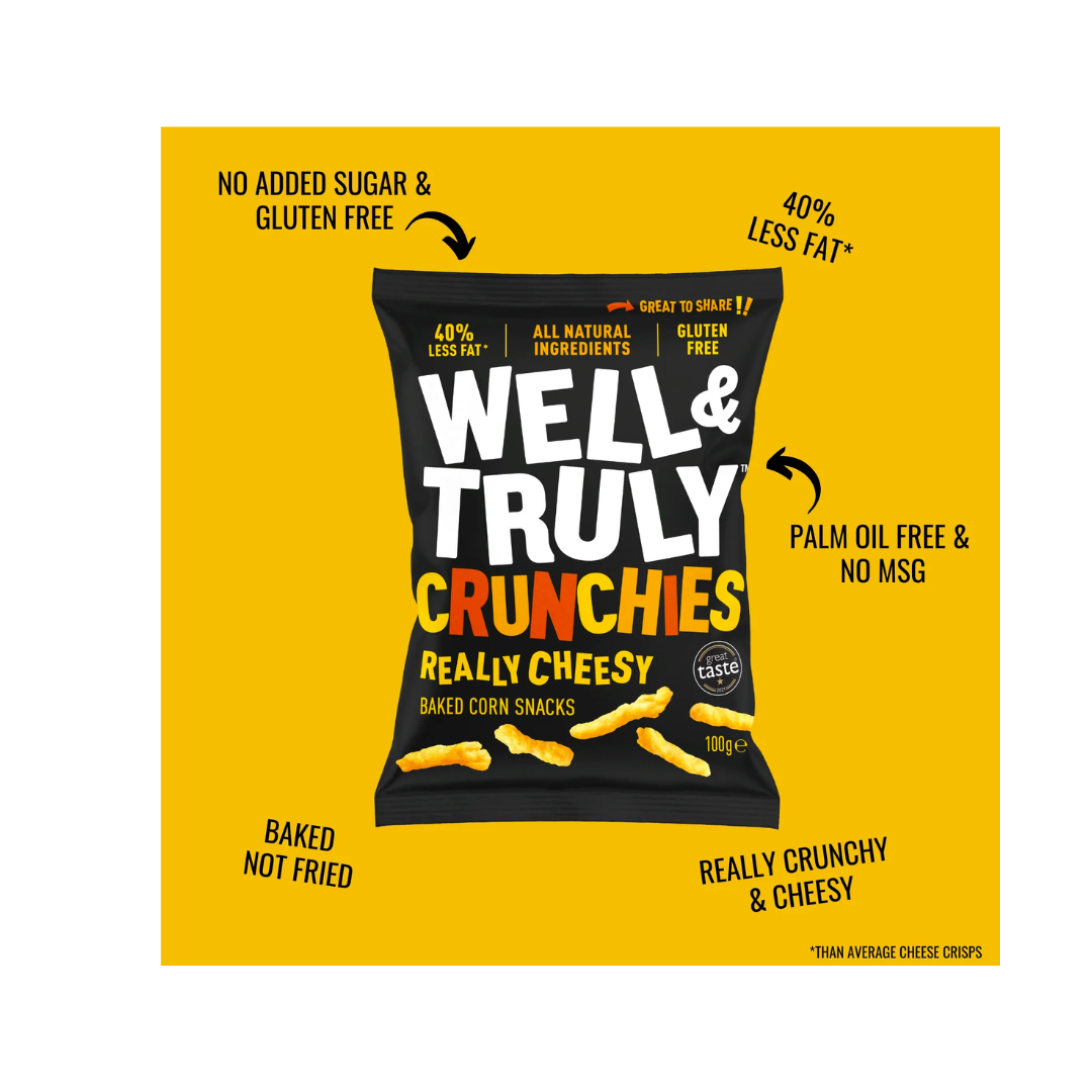 Well & Truly Crunchies Really Cheesy 30g