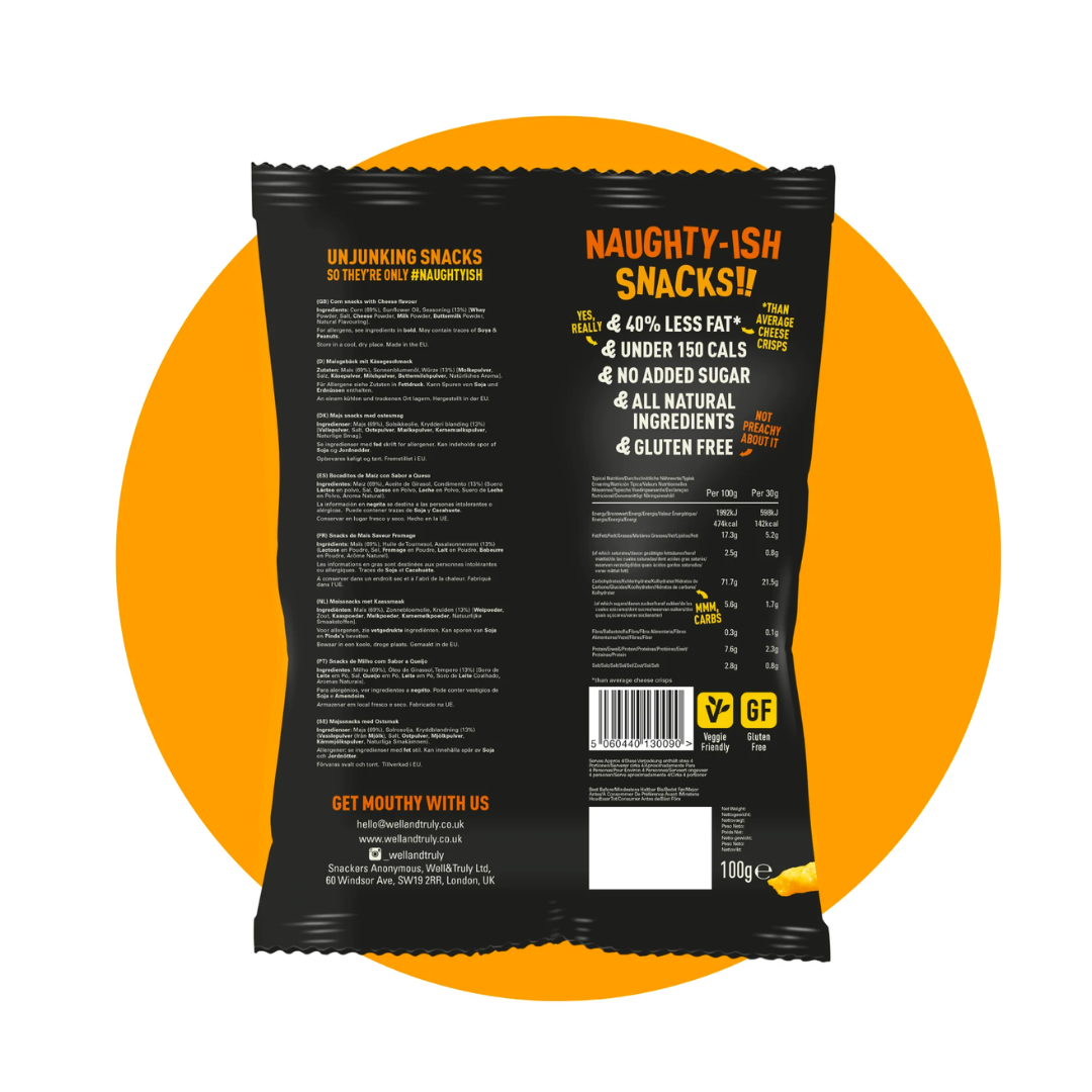Well & Truly Crunchies Really Cheesy 30g