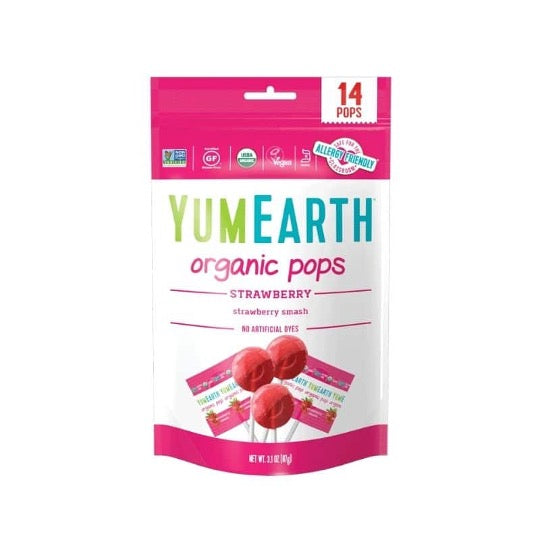 YumEarth Organic Lollipops Bags Strawberry