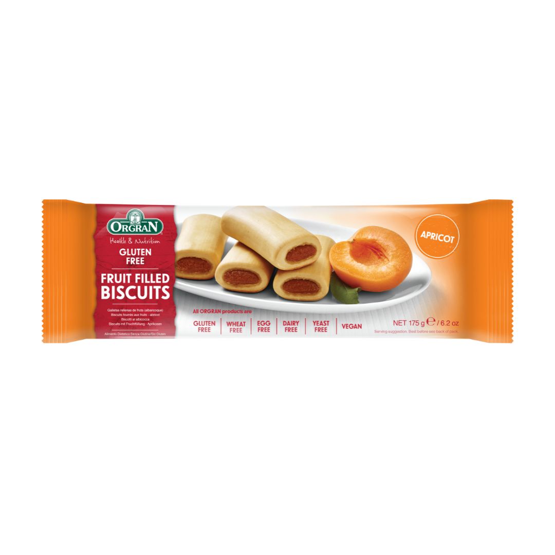 Orgran Apricot Fruit Filled Biscuits