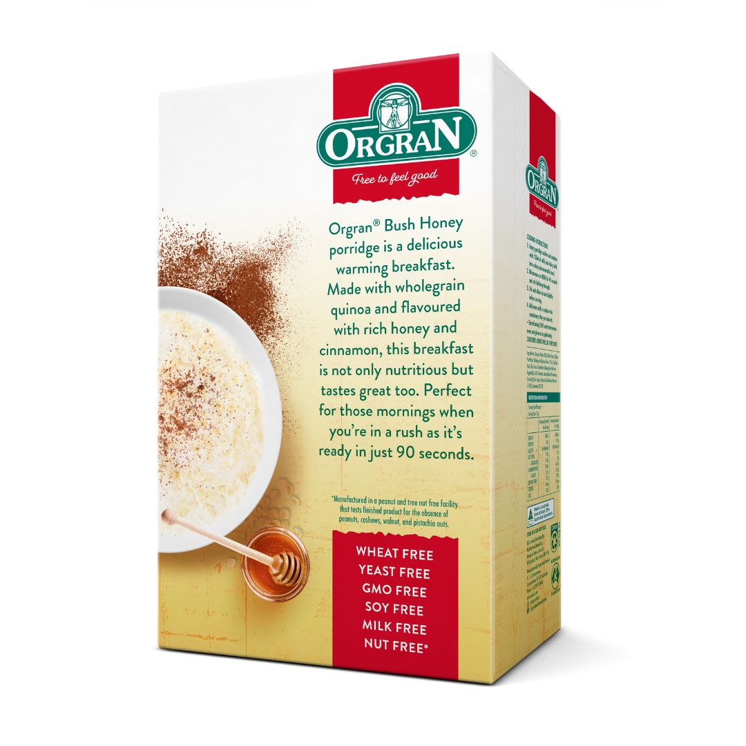 Orgran Quinoa Porridge With Bush Honey 2