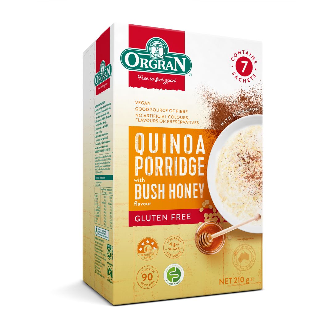 Orgran Quinoa Porridge With Bush Honey