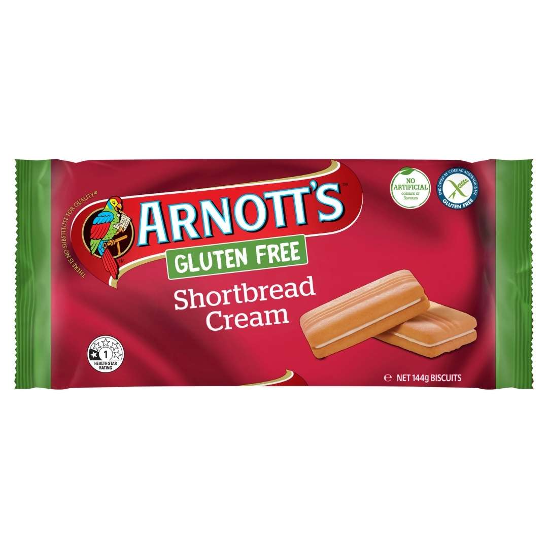Shortbread Cremes Arnotts Gluten Free Shortbread Creams - Gluten Free Shop