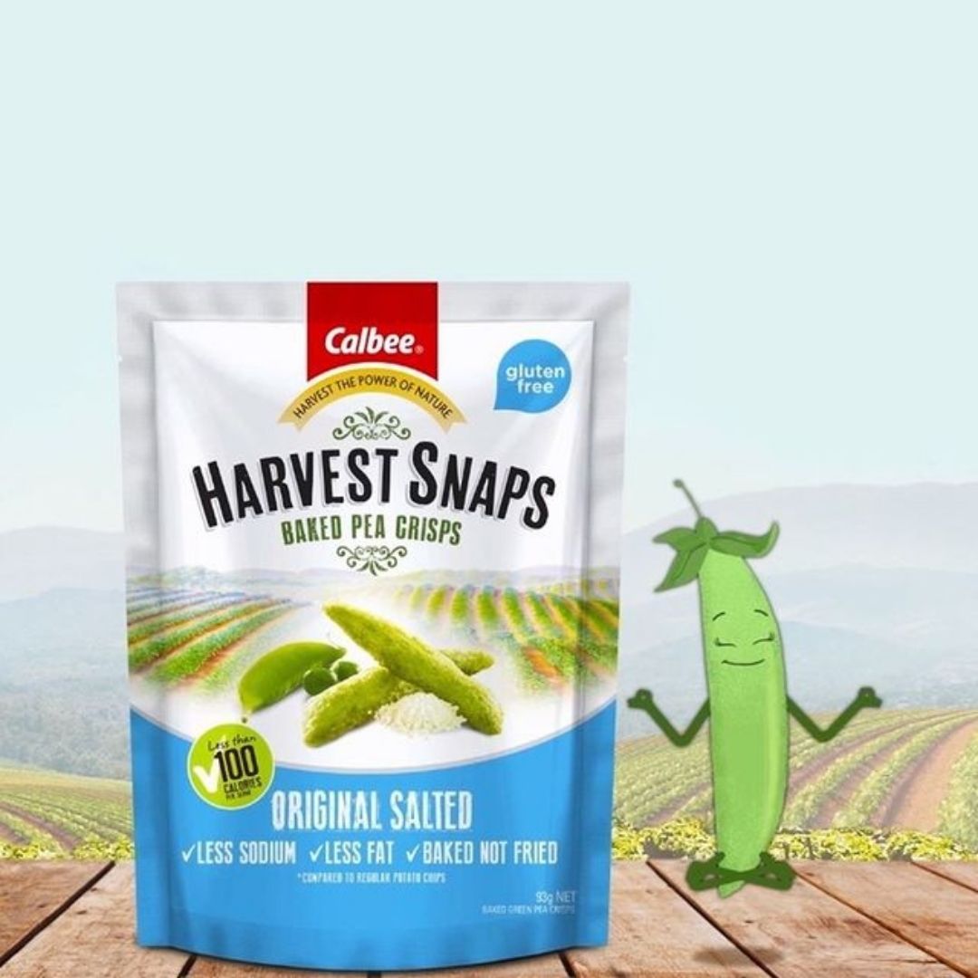 Calbee Harvest Snaps Original Salted Pea Crisps