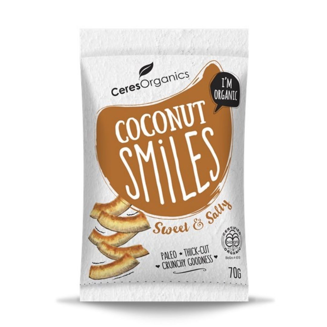 Ceres Organics Coconut Smiles Sweet & Salty Chips