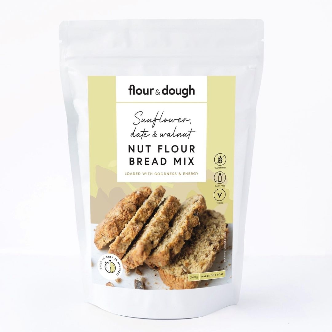 Flour and Dough Sunflower Date and Walnut Nut Flour Bread Mix