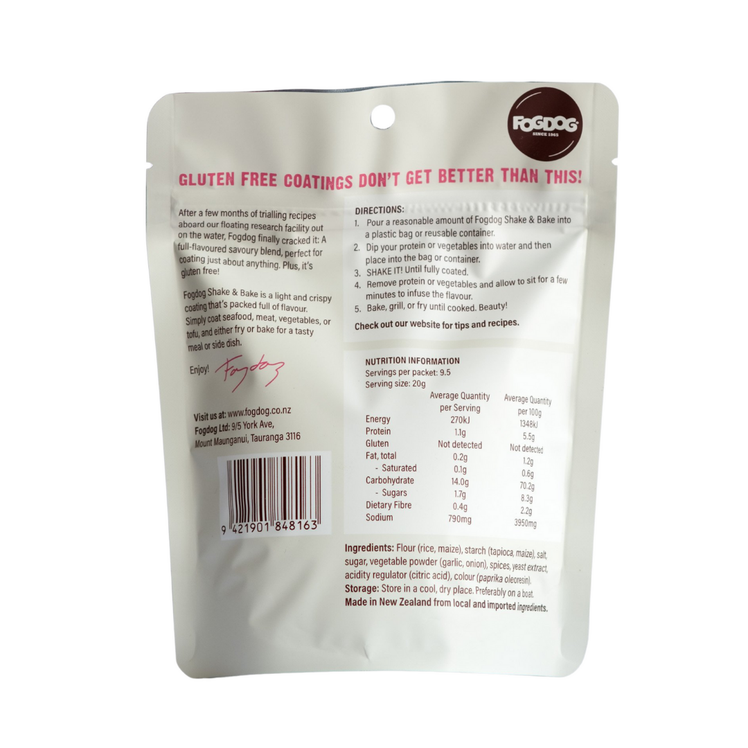 Fogdog Gluten Free Shake & Bake Mix