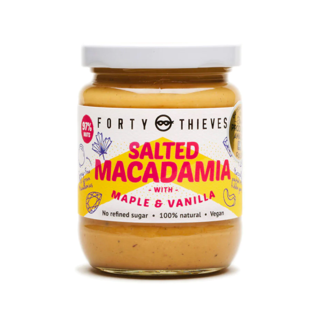 Forty Thieves Salted Macadamia with Maple & Vanilla
