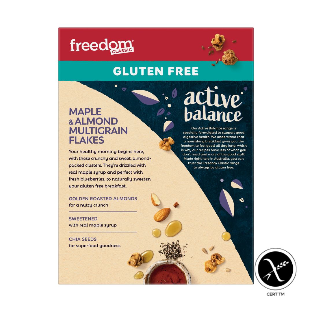Freedom Foods Active Balance Maple and Almond Flakes