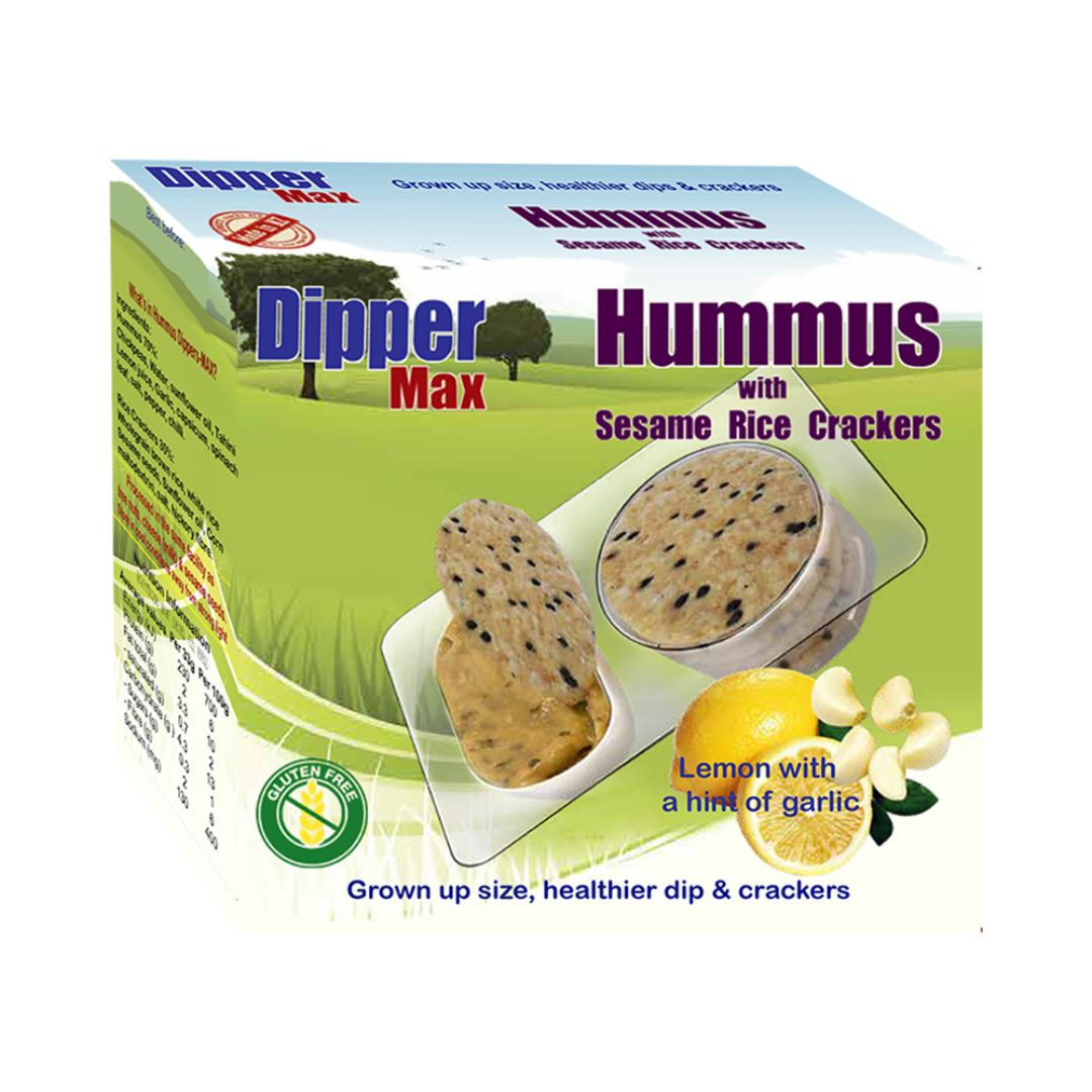 Gonutz Hummus Dippers - Max With Sesame Rice Cracker