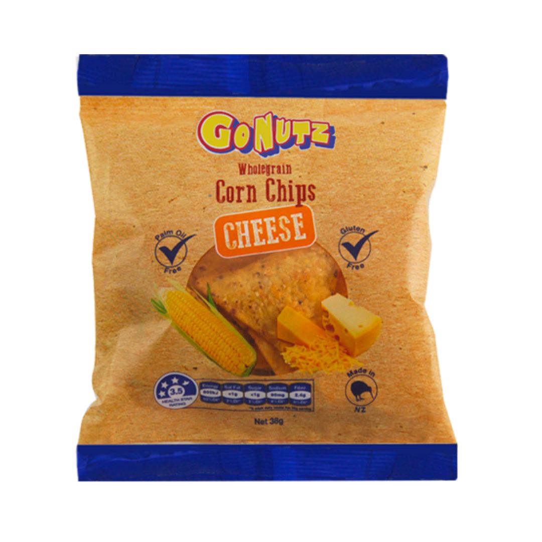 Gonutz Wholegrain Tortilla Corn Chips 38g - Cheese