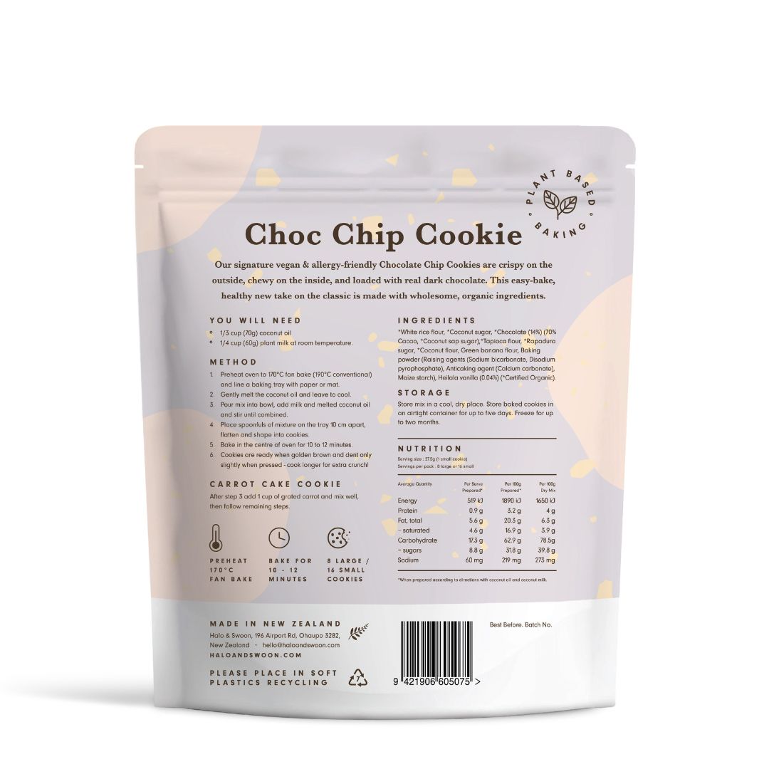 Halo & Swoon Choc Chip Cookie Baking Mix 2
