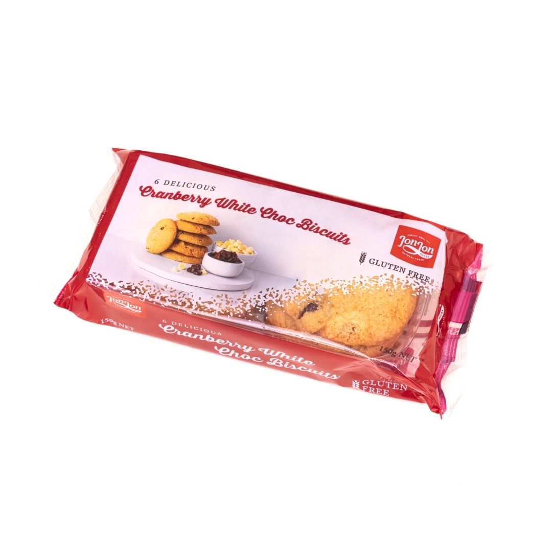 Jon Jon Gluten Free Cranberry White Chocolate