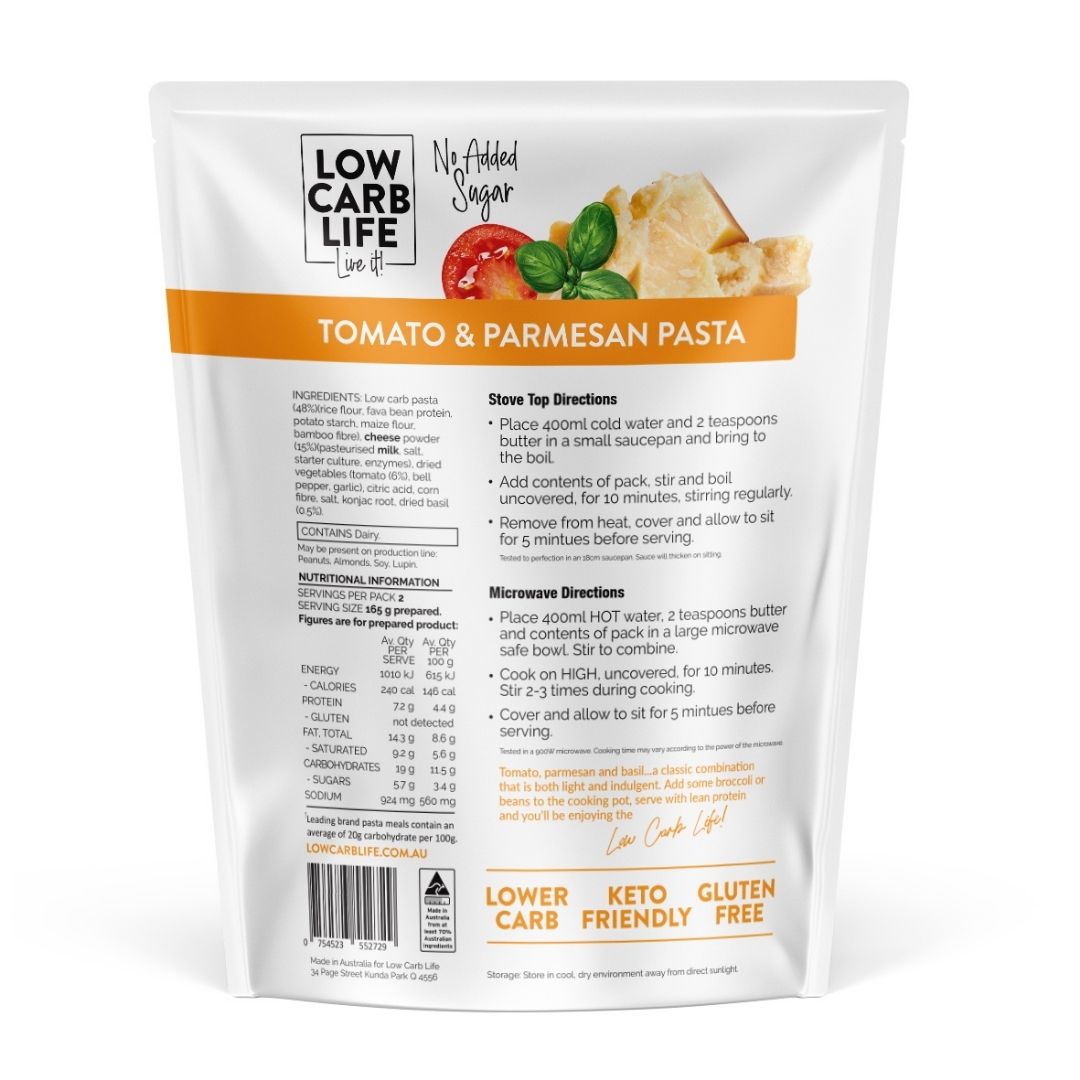 Low Carb Life One Pot Pasta - Tomato & Parmesan