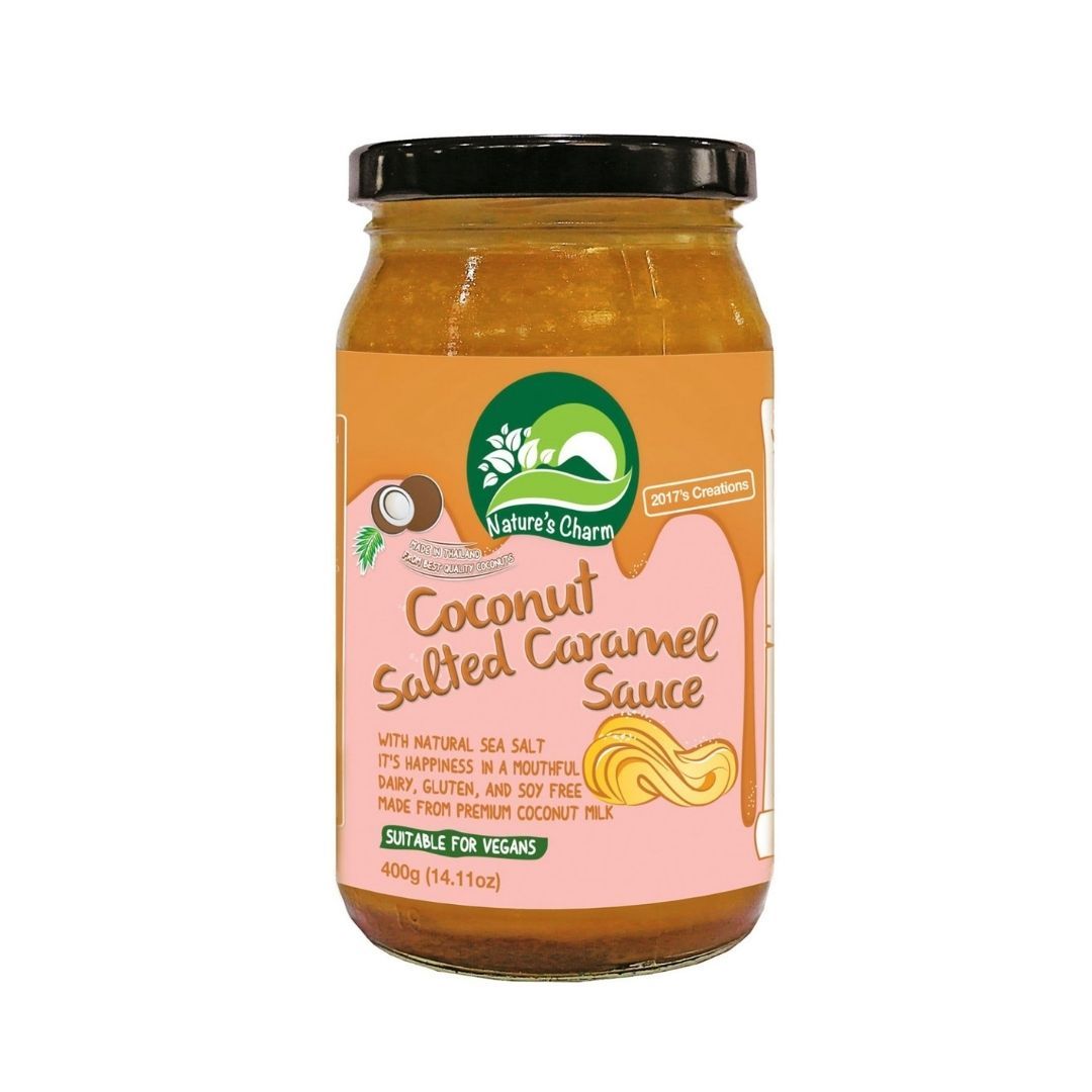 Natures Charm Coconut Salted Caramel Topping Sauce