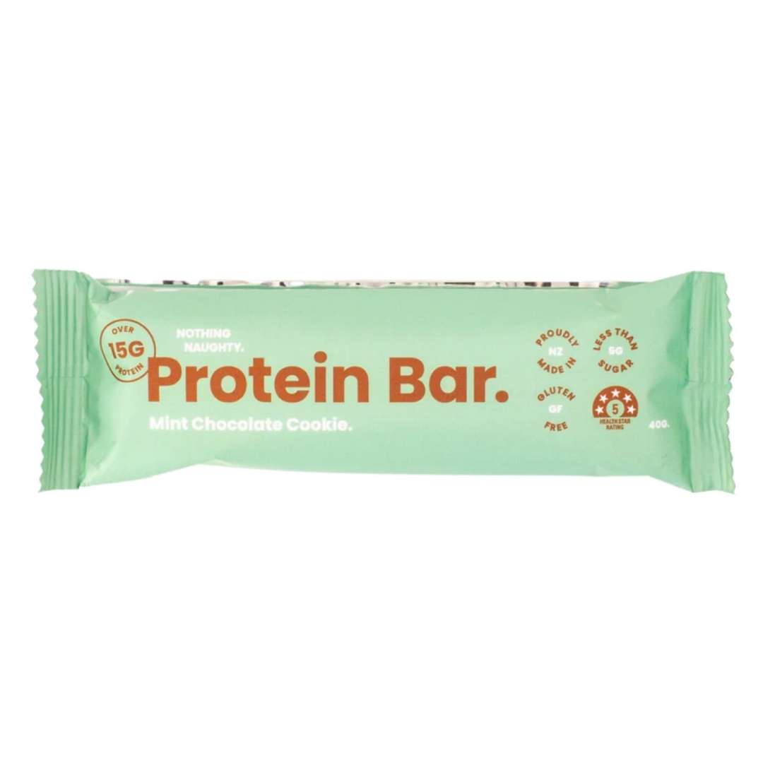 Nothing Naughty Protein Bar Mint Chocolate Cookie